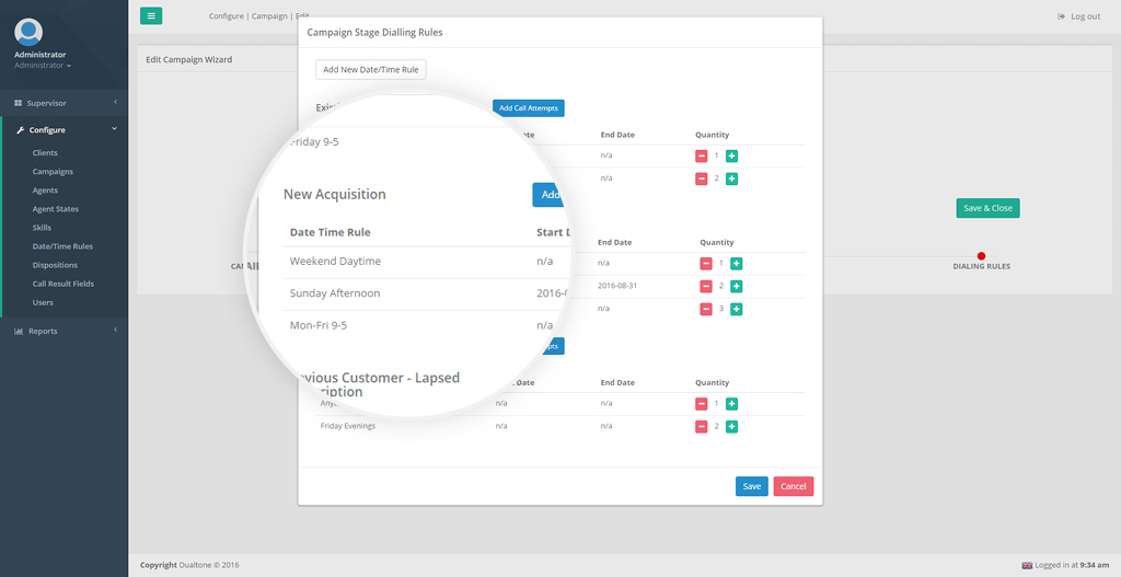 Supervisor Dashboard Screen